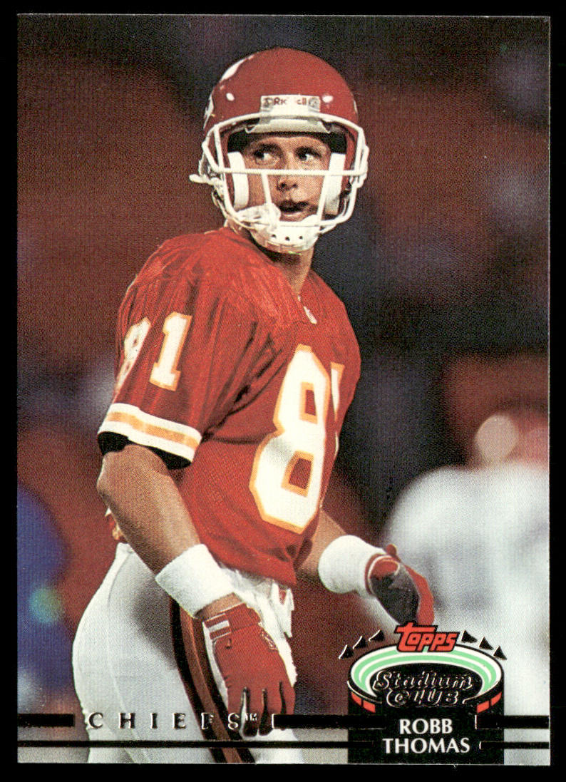 Robb Thomas 1992 Stadium Club #187 Kansas City Chiefs