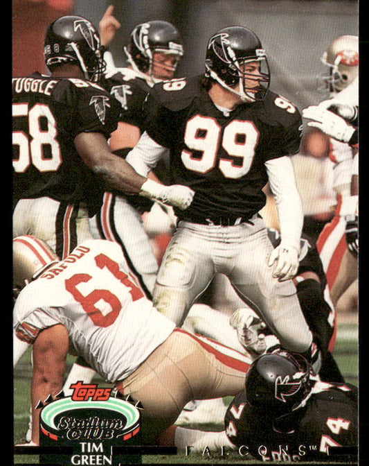 Tim Green 1992 Stadium Club #229 Atlanta Falcons