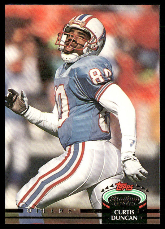 Curtis Duncan 1992 Stadium Club #241 Houston Oilers