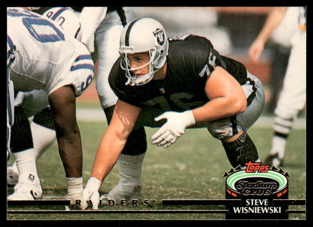 Steve Wisniewski 1992 Stadium Club #248 Los Angeles Raiders