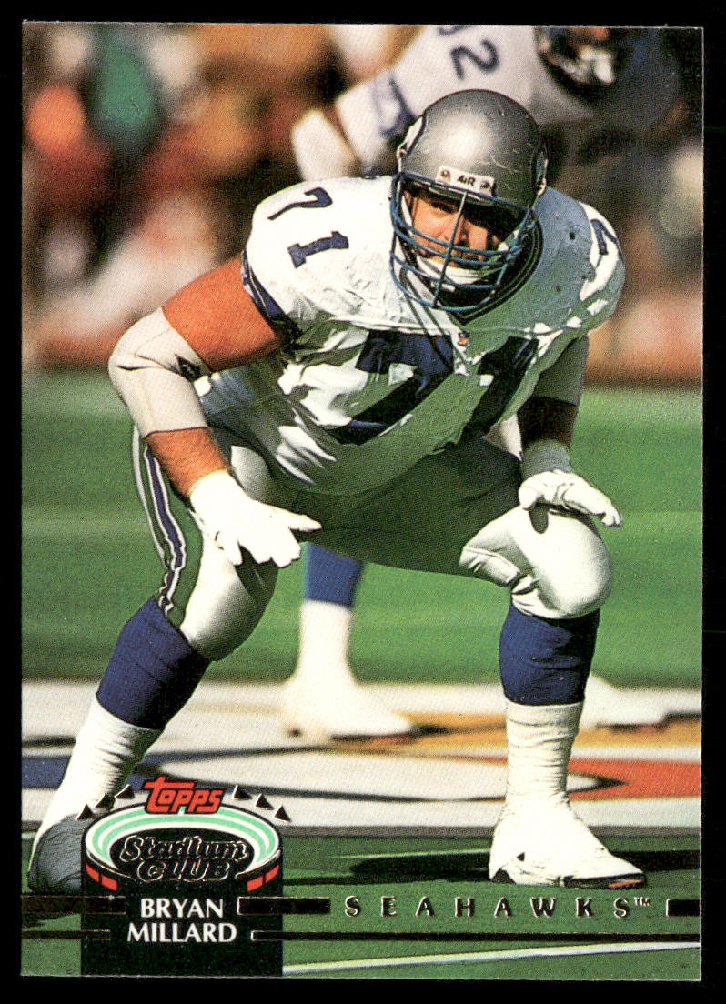 Bryan Millard 1992 Stadium Club #249 Seattle Seahawks