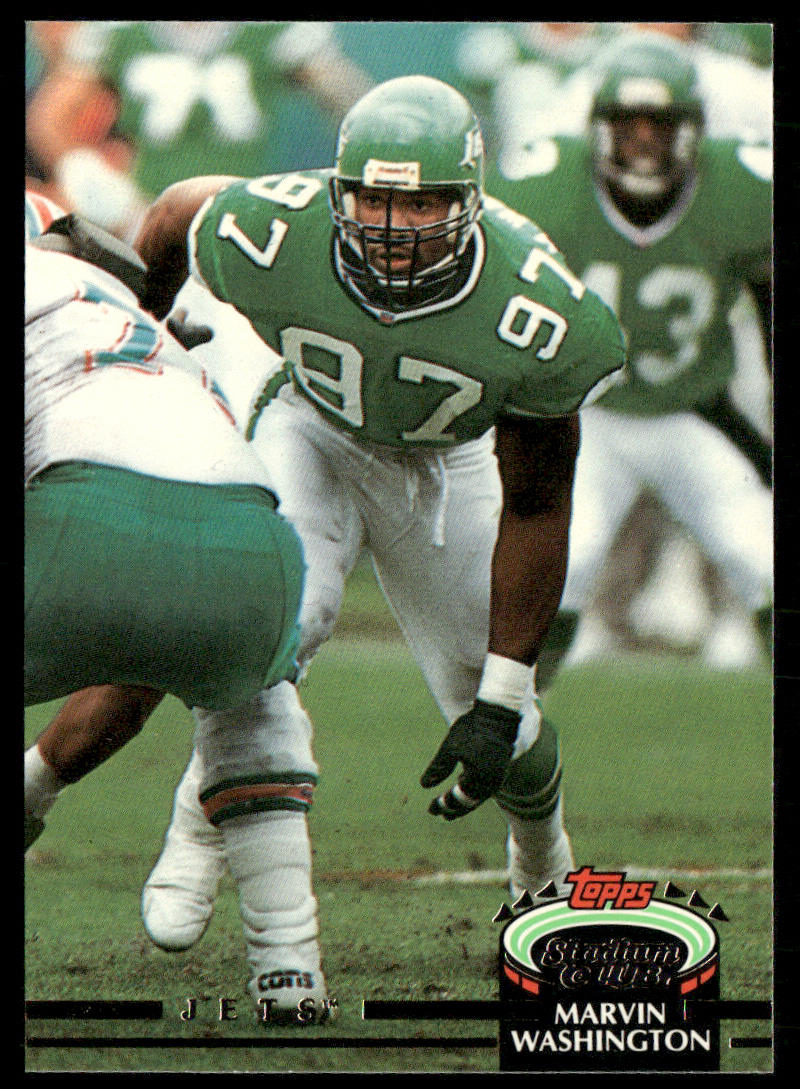 Marvin Washington 1992 Stadium Club #251 New York Jets