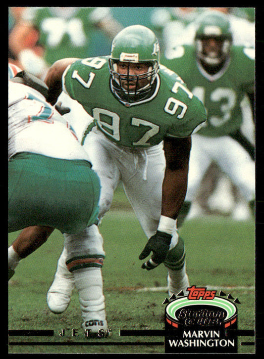 Marvin Washington 1992 Stadium Club #251 New York Jets