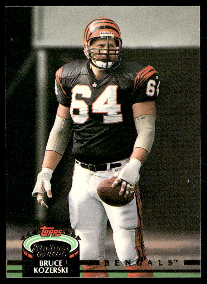 Bruce Kozerski 1992 Stadium Club #253 Cincinnati Bengals