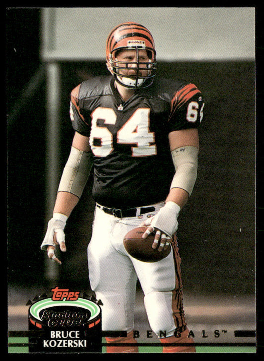 Bruce Kozerski 1992 Stadium Club #253 Cincinnati Bengals