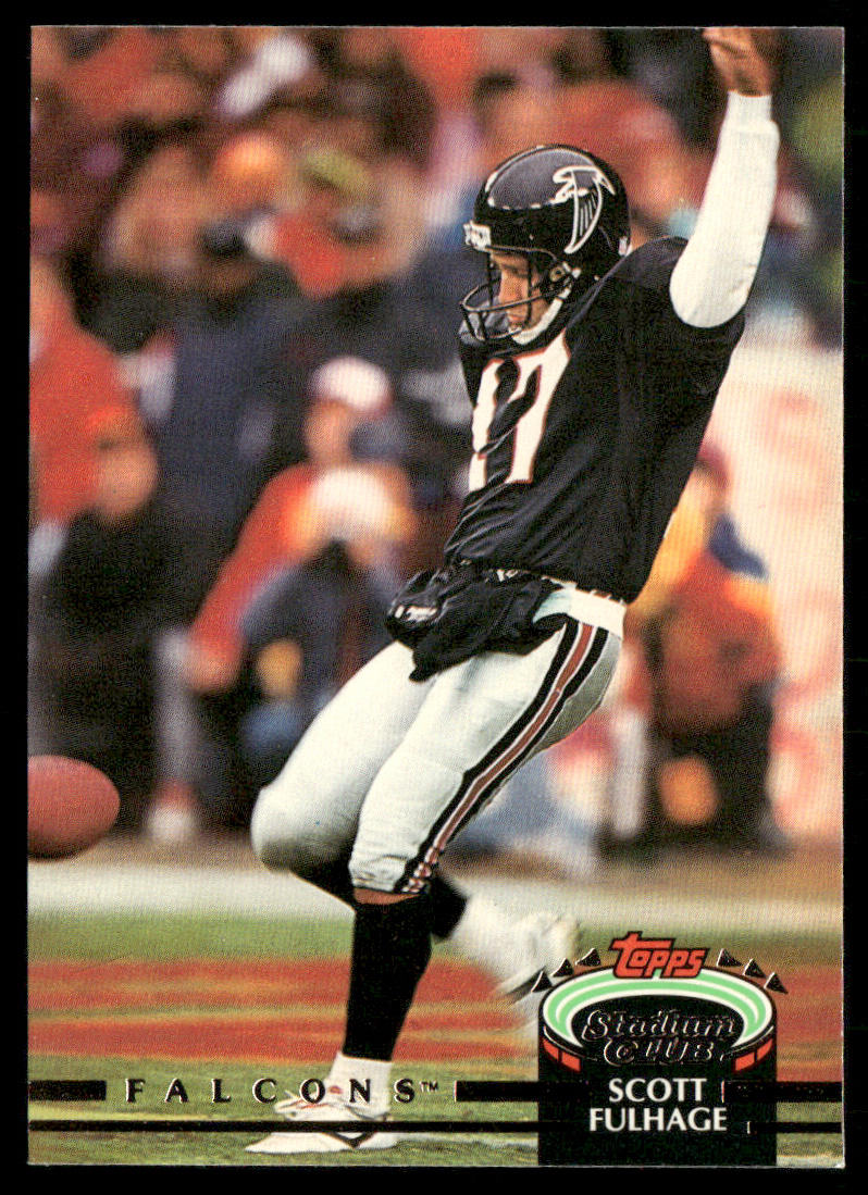 Scott Fulhage 1992 Stadium Club #255 Atlanta Falcons