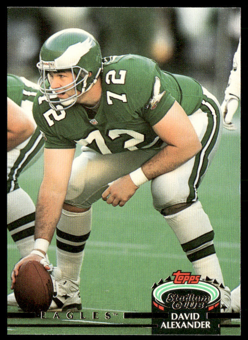 David Alexander 1992 Stadium Club #263 Philadelphia Eagles