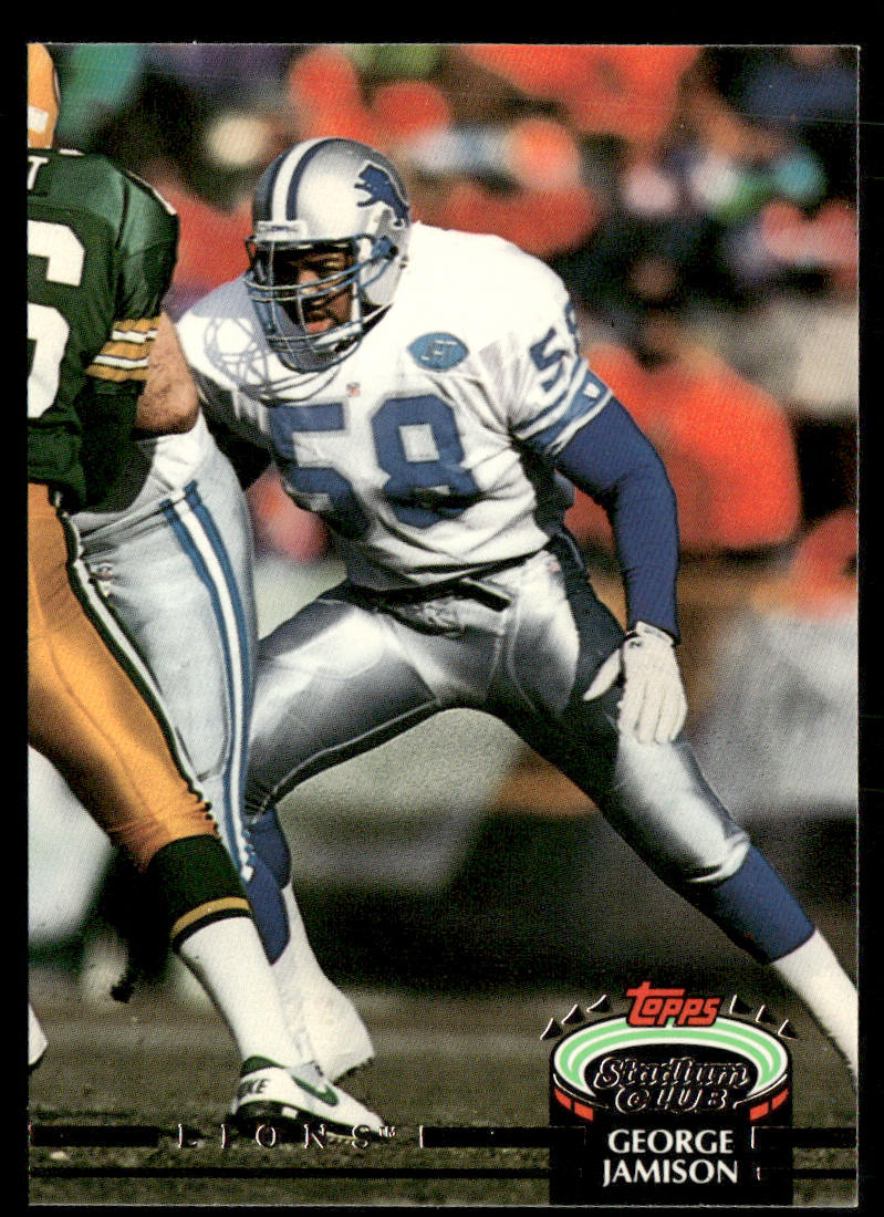 George Jamison 1992 Stadium Club #264 Detroit Lions