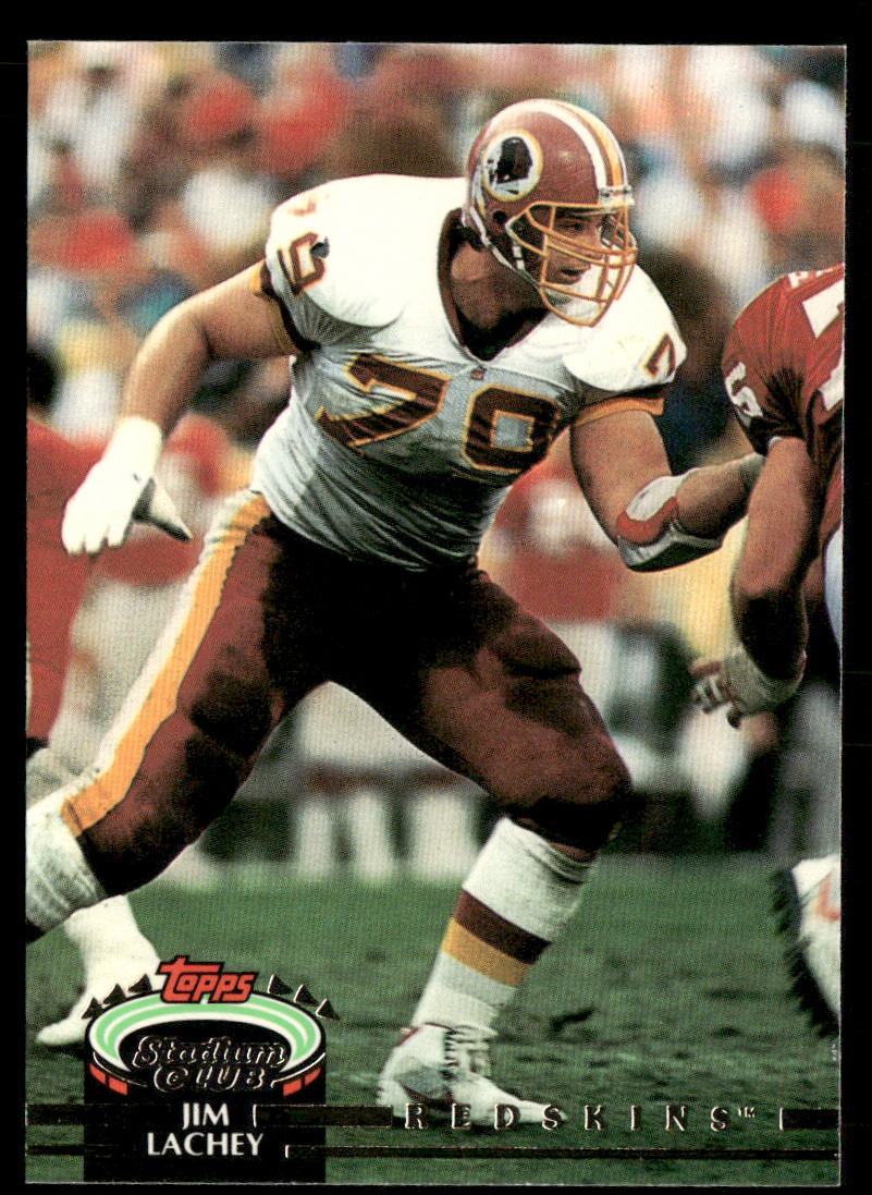 Jim Lachey 1992 Stadium Club #266 Washington Redskins