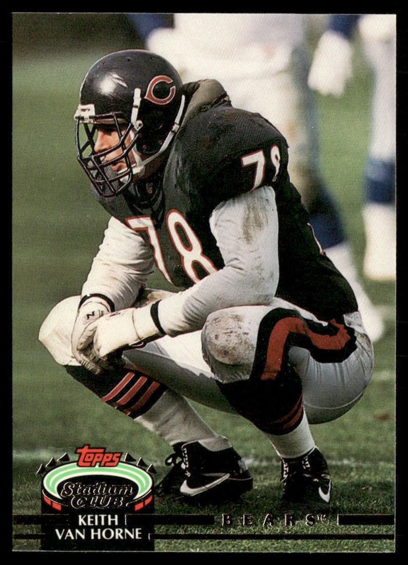 Keith Van Horne 1992 Stadium Club #269 Chicago Bears
