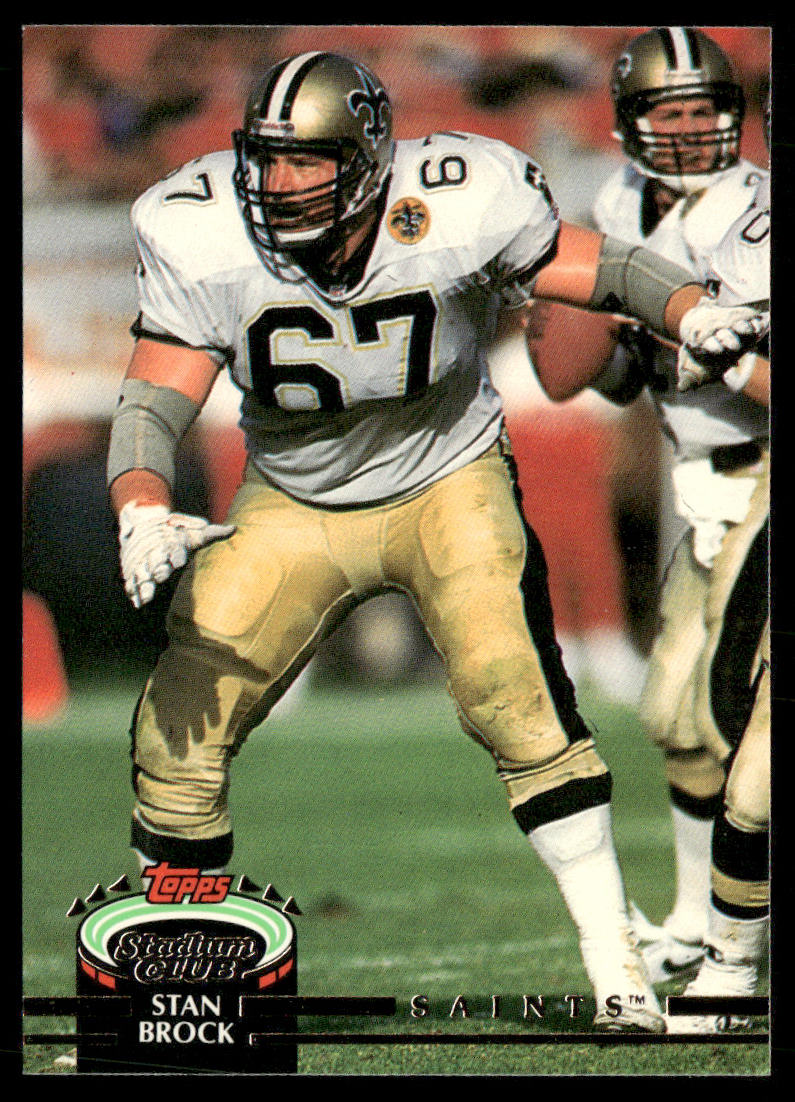 Stan Brock 1992 Stadium Club #275 New Orleans Saints