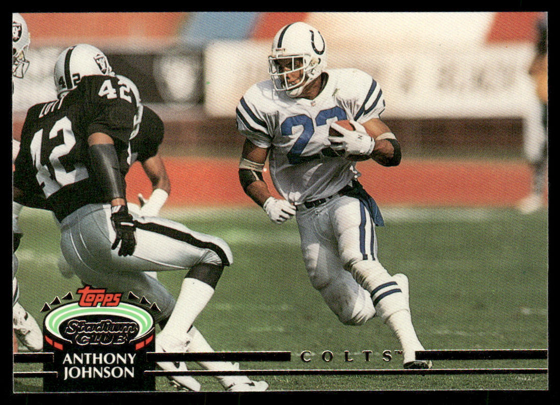 Anthony Johnson 1992 Stadium Club #280 Indianapolis Colts