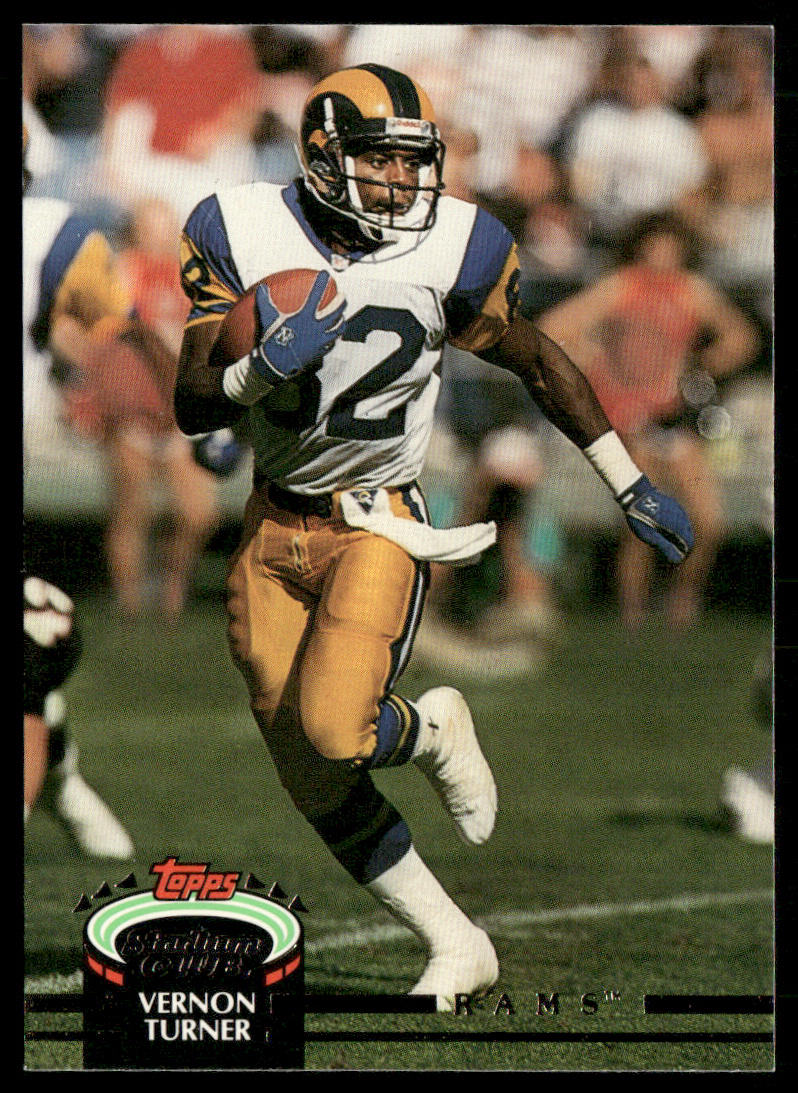 Vernon Turner 1992 Stadium Club #282 Los Angeles Rams