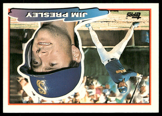 Jim Presley 1988 Topps Big #90 Seattle Mariners