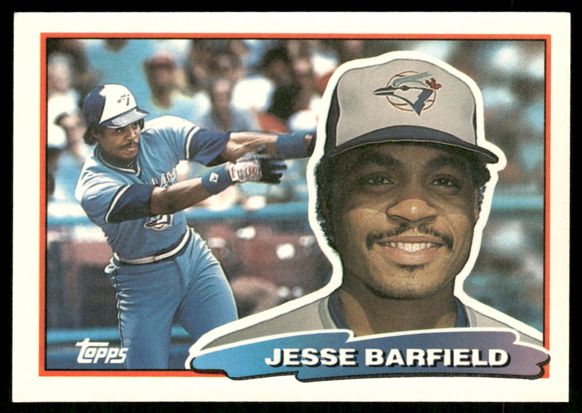 Jesse Barfield 1988 Topps Big #92a Toronto Blue Jays