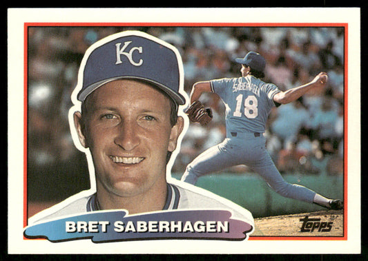 Bret Saberhagen 1988 Topps Big #94b Kansas City Royals