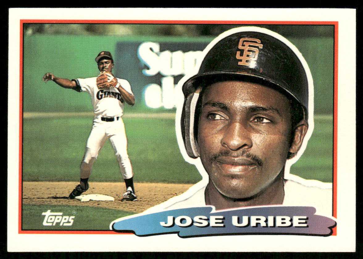 Jose Uribe 1988 Topps Big #95 San Francisco Giants