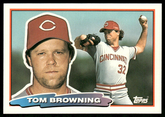 Tom Browning 1988 Topps Big #96a Cincinnati Reds