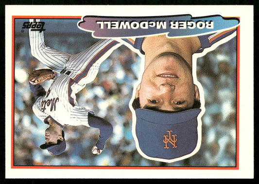 Roger McDowell 1988 Topps Big #101 New York Mets