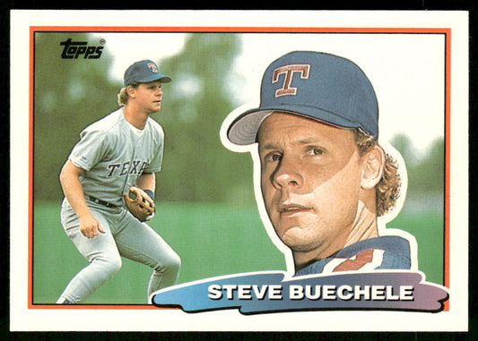 Steve Buechele 1988 Topps Big #104a Texas Rangers