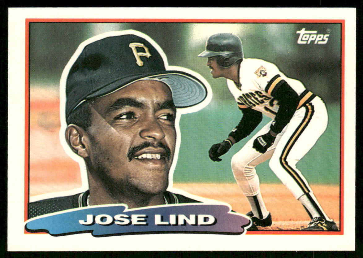 Jose Lind 1988 Topps Big #106b Pittsburgh Pirates