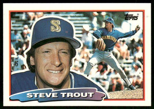 Steve Trout 1988 Topps Big #107a Seattle Mariners