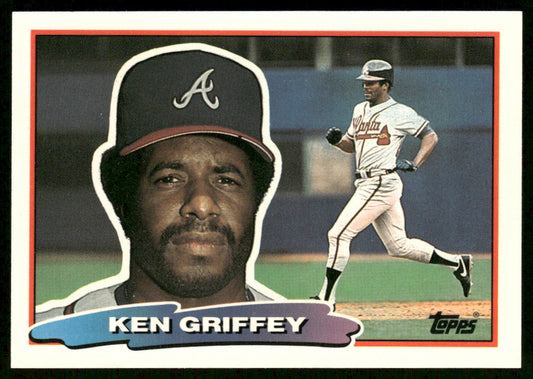 Ken Griffey 1988 Topps Big #110b Atlanta Braves