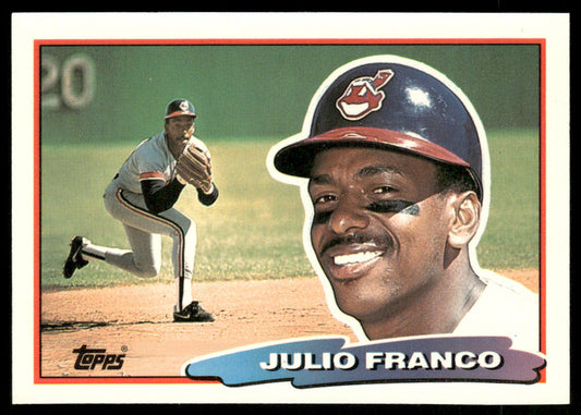 Julio Franco 1988 Topps Big #135a Cleveland Indians