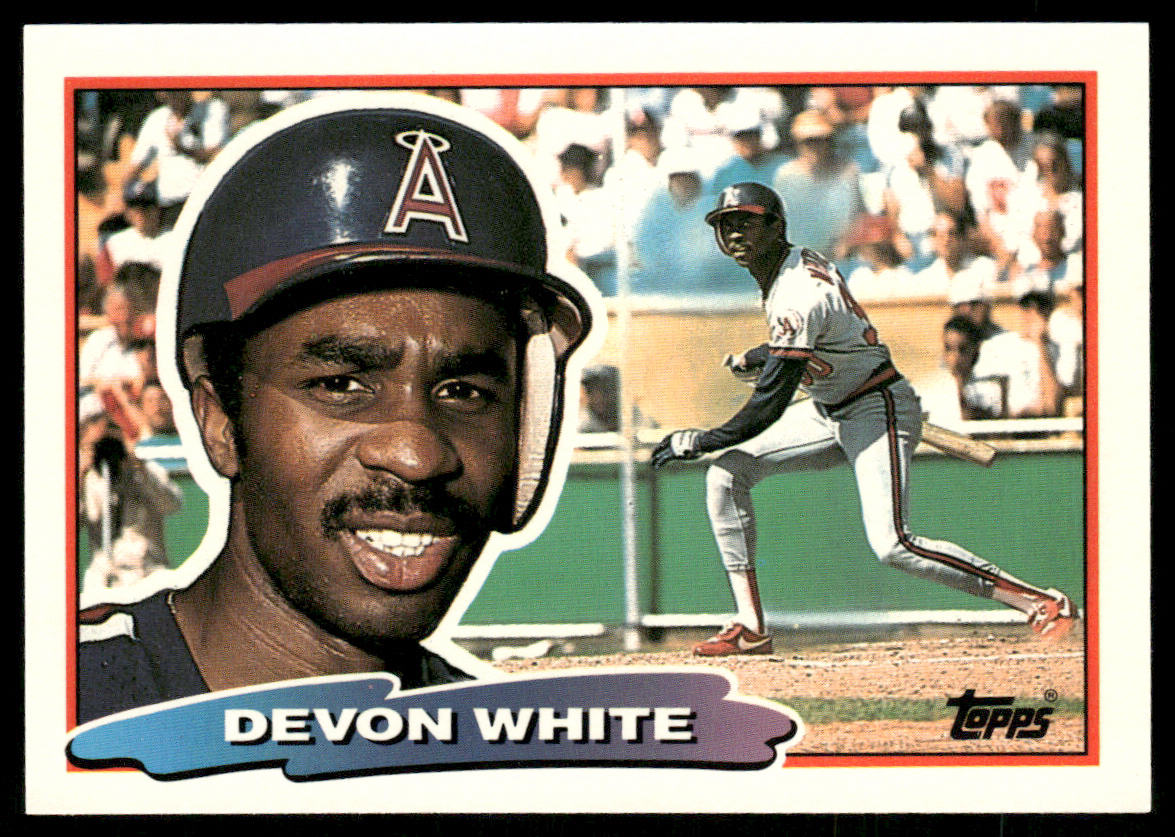 Devon White 1988 Topps Big #145b California Angels
