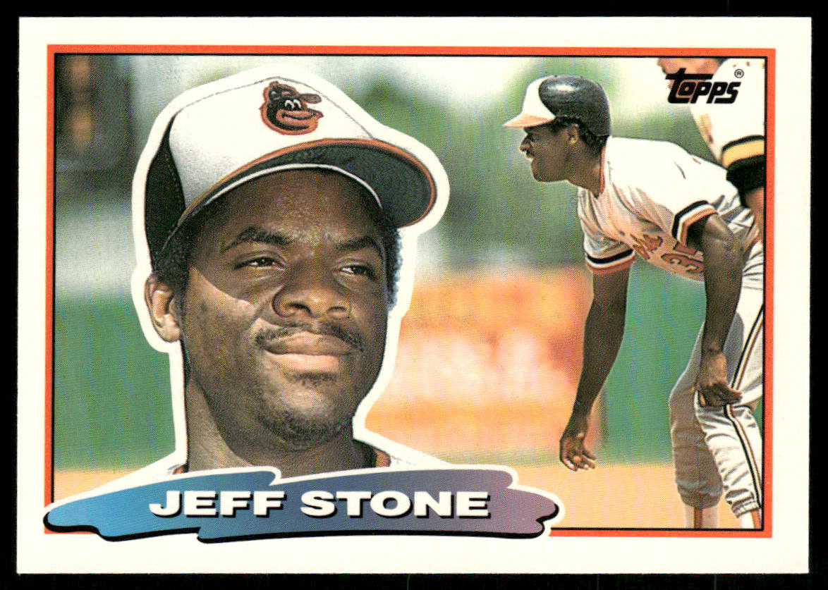 Jeff Stone 1988 Topps Big #146b Baltimore Orioles