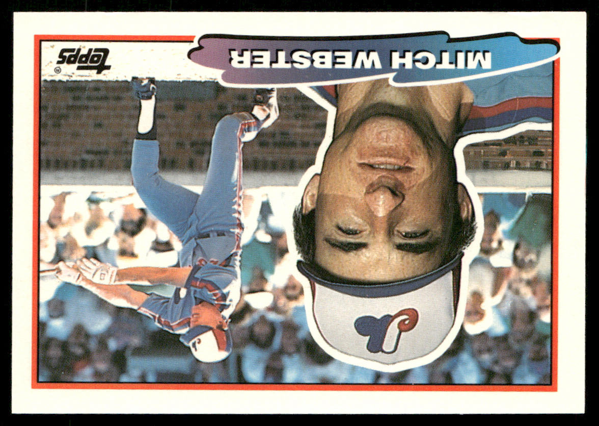 Mitch Webster 1988 Topps Big #150a Montreal Expos