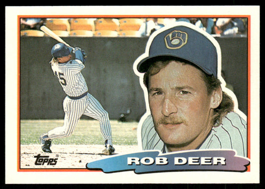 Rob Deer 1988 Topps Big #151 Milwaukee Brewers