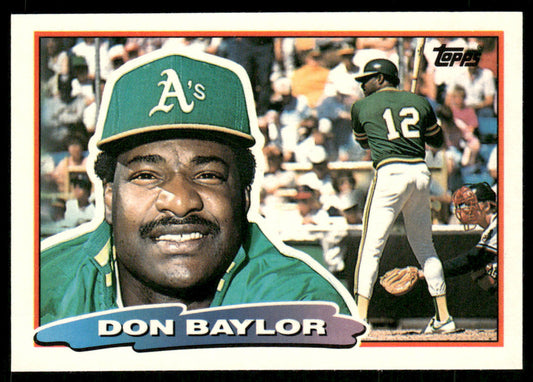 Don Baylor 1988 Topps Big #162a Oakland Athletics