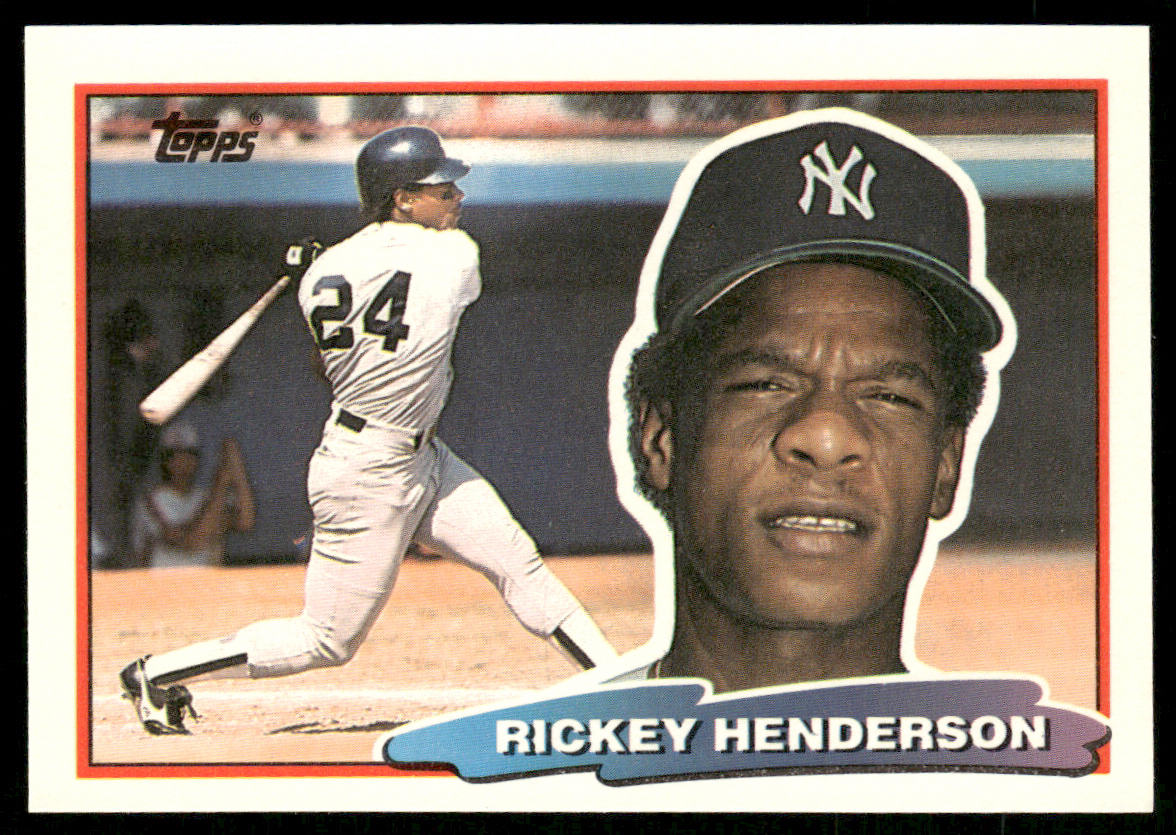 Rickey Henderson 1988 Topps Big #165 New York Yankees