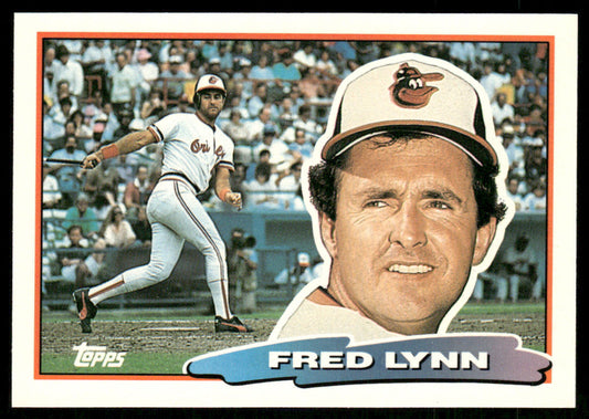 Fred Lynn 1988 Topps Big #169 Baltimore Orioles