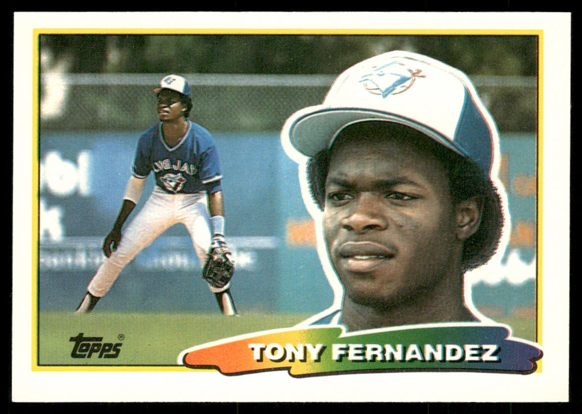 Tony Fernandez 1988 Topps Big #187a Toronto Blue Jays