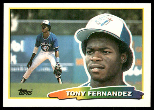 Tony Fernandez 1988 Topps Big #187a Toronto Blue Jays