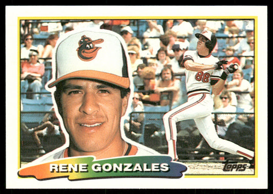 Rene Gonzales 1988 Topps Big #209b Baltimore Orioles