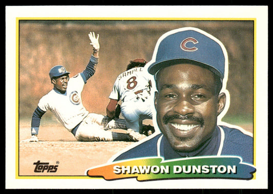Shawon Dunston 1988 Topps Big #225b Chicago Cubs
