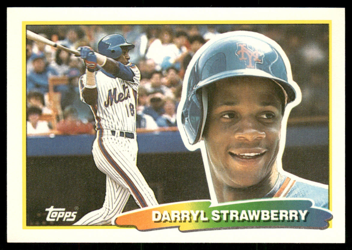Darryl Strawberry 1988 Topps Big #253a New York Mets