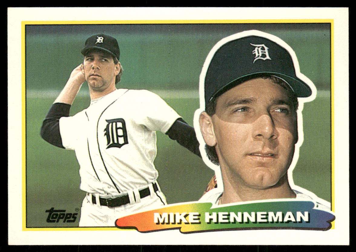 Mike Henneman 1988 Topps Big #256a Detroit Tigers