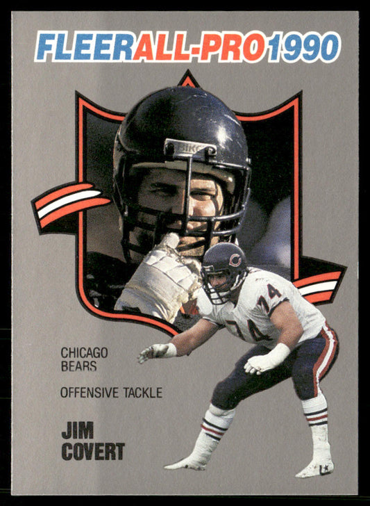 Jim Covert 1990 Fleer All-Pro #7 Chicago Bears