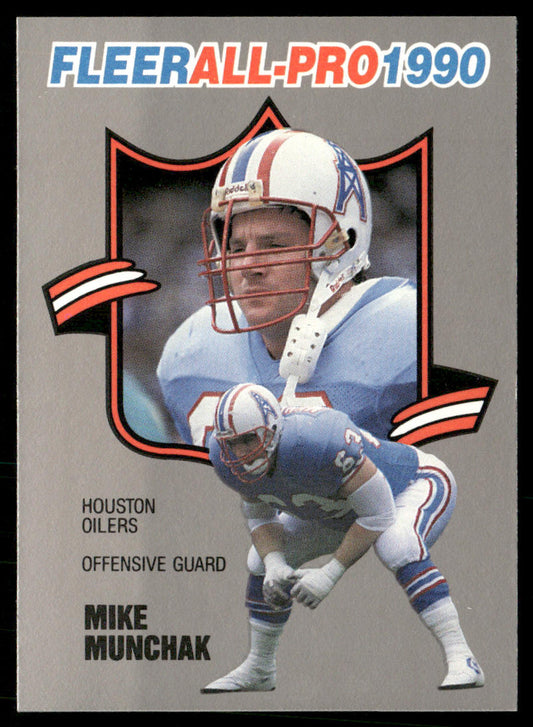 Mike Munchak 1990 Fleer All-Pro #9 Houston Oilers