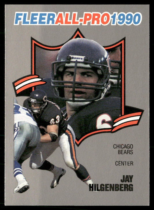Jay Hilgenberg 1990 Fleer All-Pro #10 Chicago Bears
