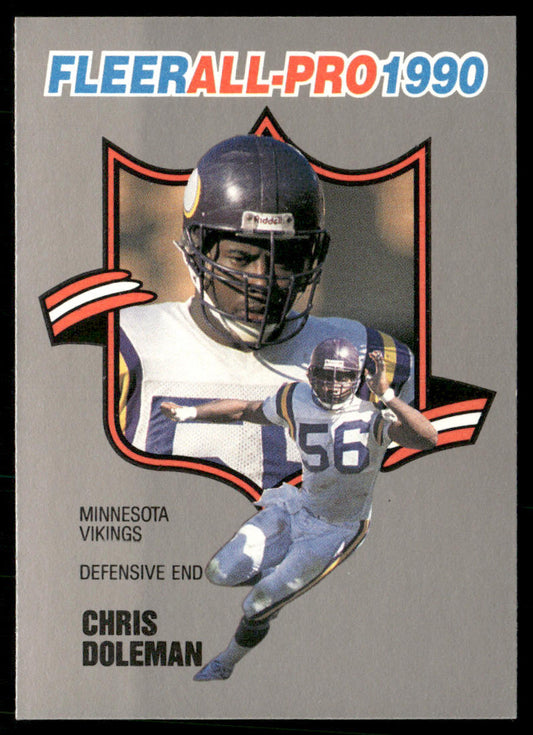 Chris Doleman 1990 Fleer All-Pro #11 Minnesota Vikings