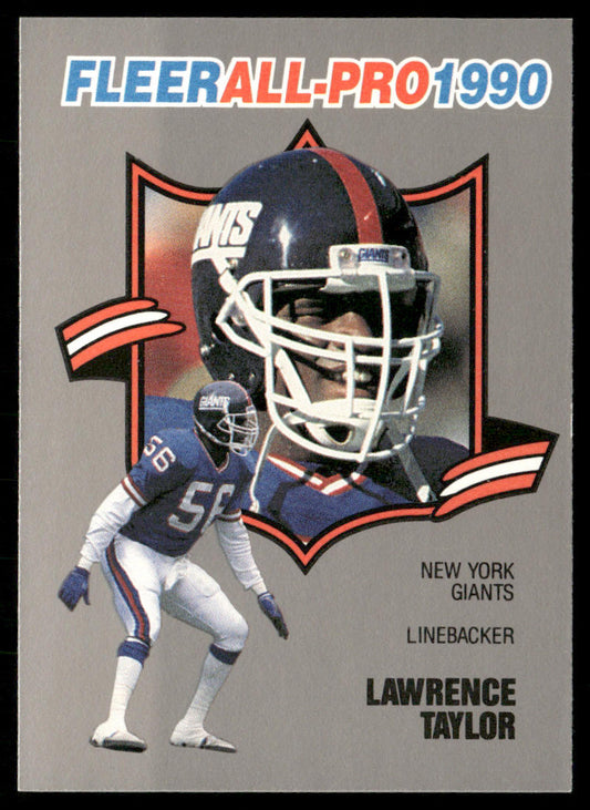 Lawrence Taylor 1990 Fleer All-Pro #14 New York Giants