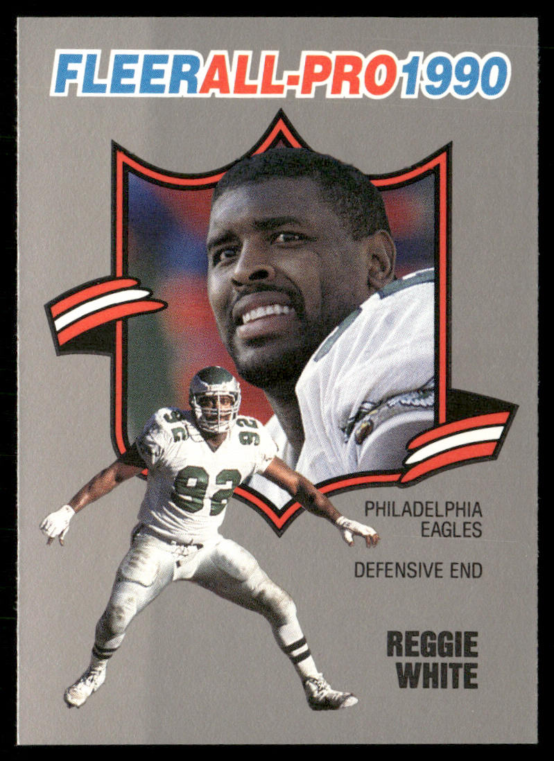 Reggie White 1990 Fleer All-Pro #16 Philadelphia Eagles