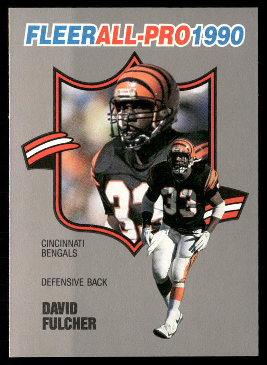 David Fulcher 1990 Fleer All-Pro #18 Cincinnati Bengals