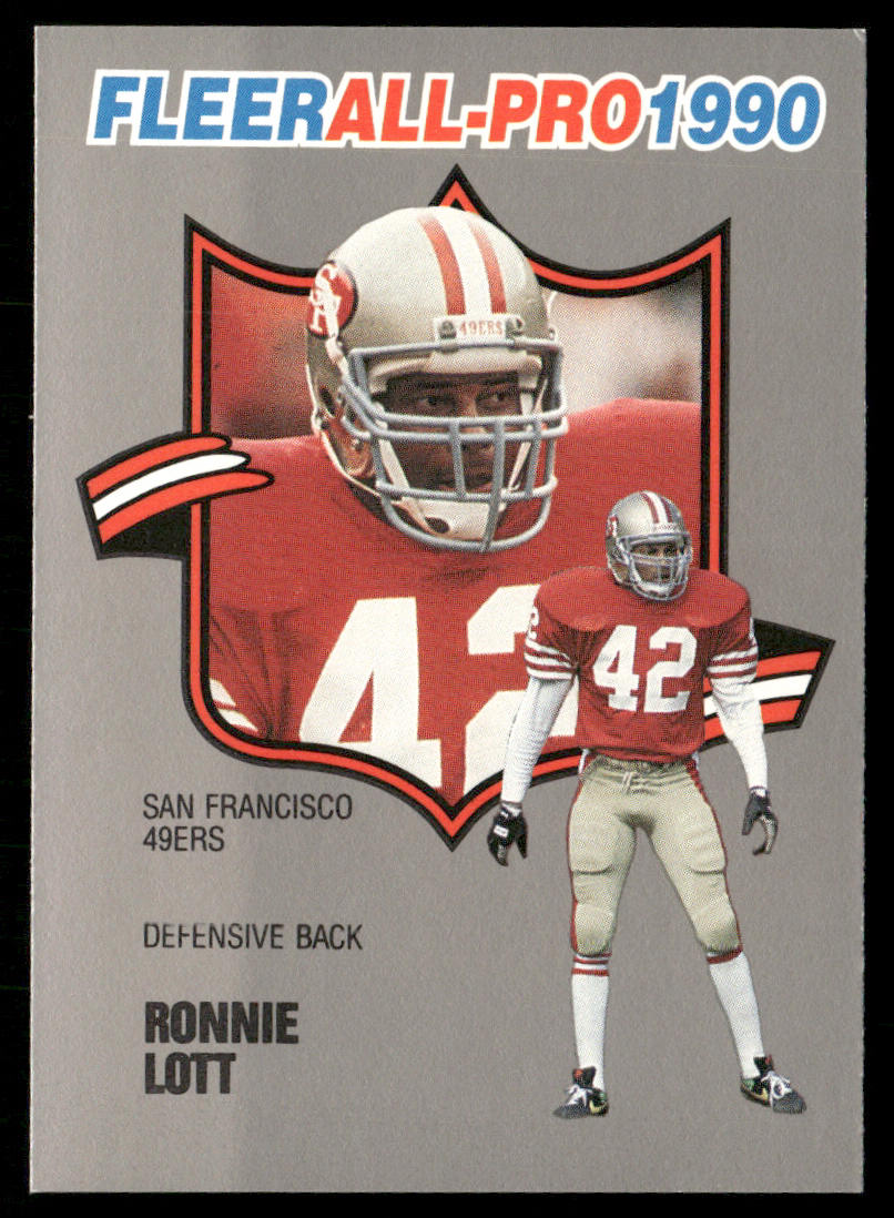 Ronnie Lott 1990 Fleer All-Pro #19 San Francisco 49ers