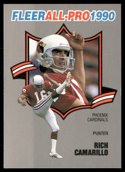 Rich Camarillo 1990 Fleer All-Pro #22 Phoenix Cardinals